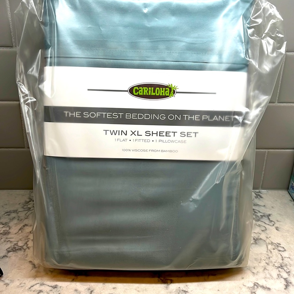 Cariloha Bamboo XL Twin SHEET set Tahitian Breeze